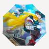 1pc My Hero Academia Izuku Midoriya & Katsuki Bakugo Outdoor Umbrella - Automatic Opening/Closing, Portable 3-Fold Design with Iron Frame - Perfect Gi