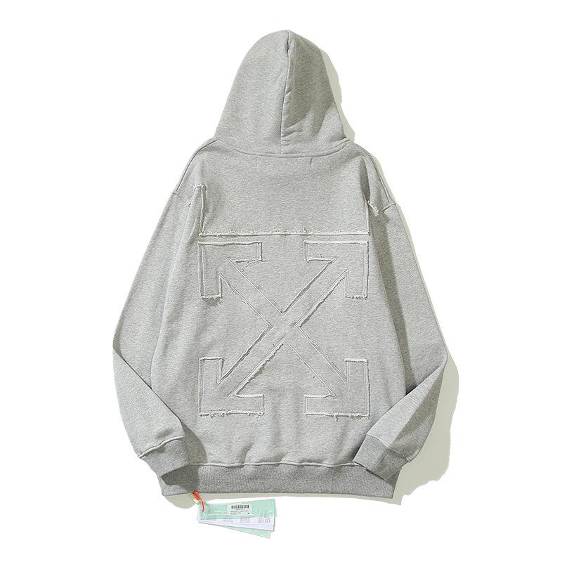 OFF-WHITE Unisex Hoodie aus Baumwoll-Frottee - Trendig & Hochwertig