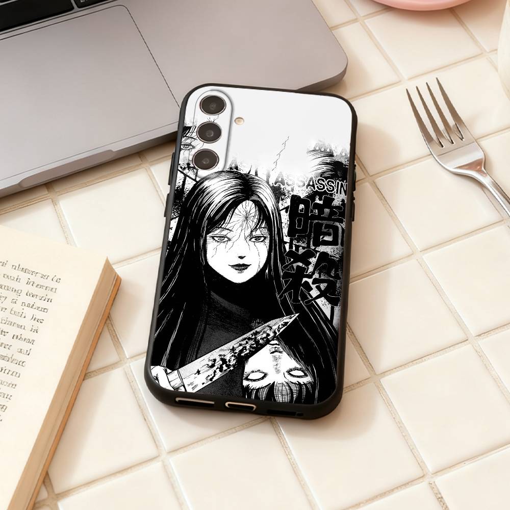 HOT Comics T-Tomie phone Case For Samsung Galaxy A73,A72,A71,A70,A53,A52,A51,Others Soft Black Shell