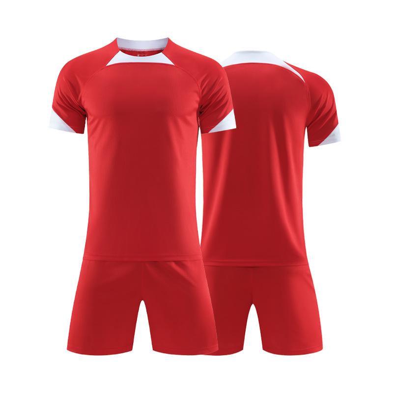 Short-sleeved Football Jersey Set Into The Same Training Jersey for Children, European Size Competition Knitted Jersey Jersey