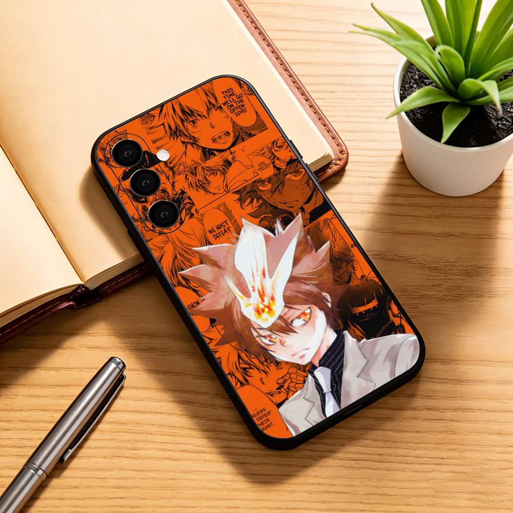 

Hitman R-Reborn Tsuna S-Sawada Phone Case For Samsung Galaxy A73,A72,A71,A70,A53,A52,A51,Others Soft Black Cover Samsung a41