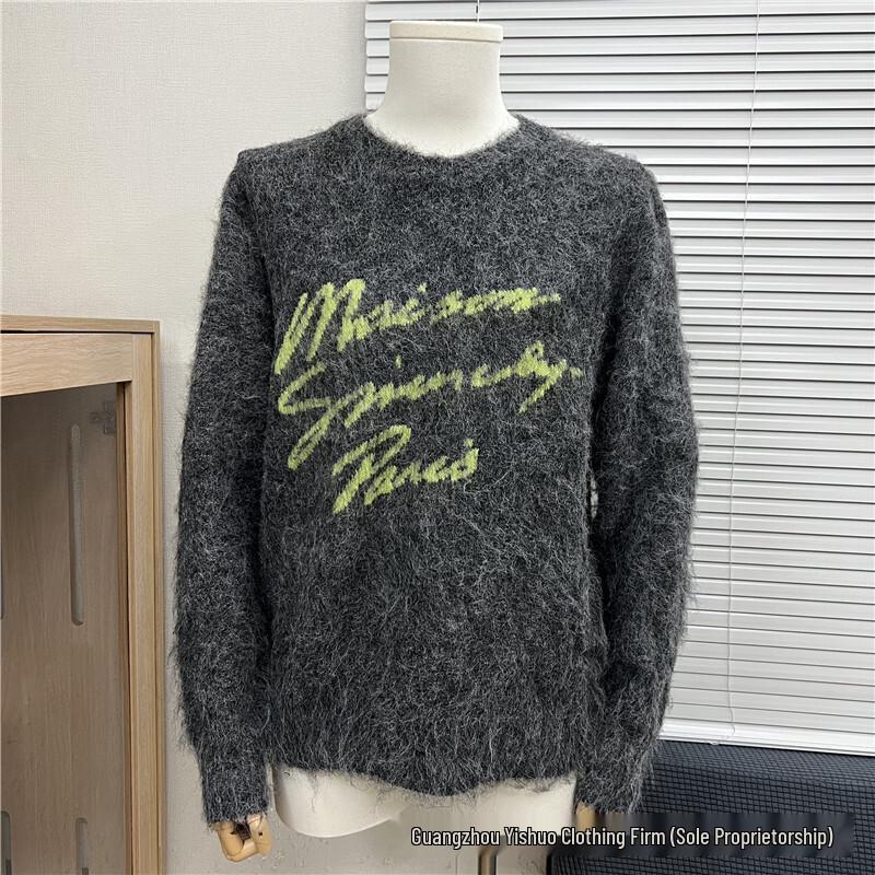 Unisex High-End Jiji Family Logo Mickey Embroidered Sweater