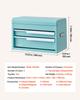 VEVOR Steel Tool Box with 2 Drawers and Top Storage Portable Metal Toolbox, for Garage Workshop Repair Shop Workbench, Magnetic Design