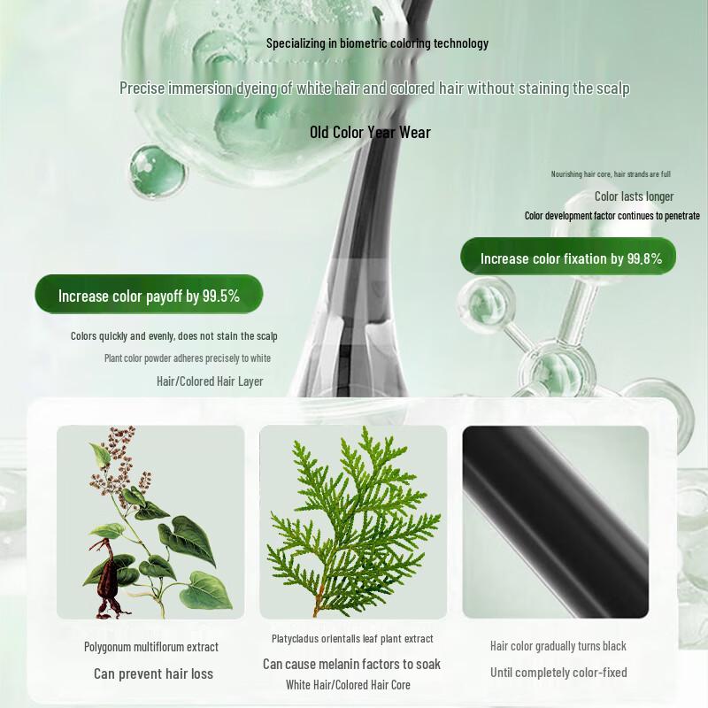 Fa Jueshi Natural Plant-Based Bubble Hair Dye
