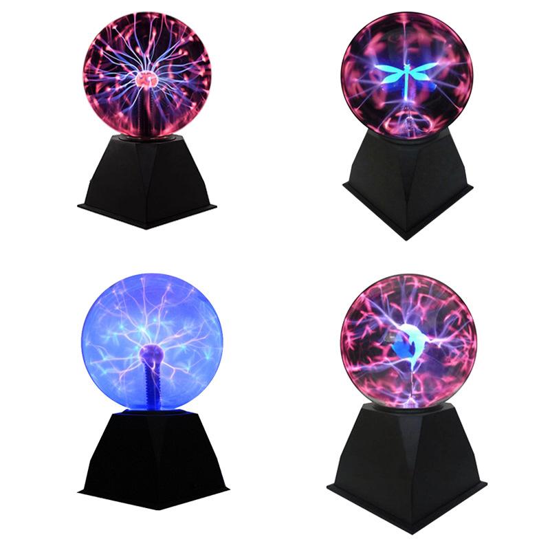 Voice Control Plasma Lamp Light 5inch Nebula Sphere Globe Novelty Gift LED Plasma Ball Light