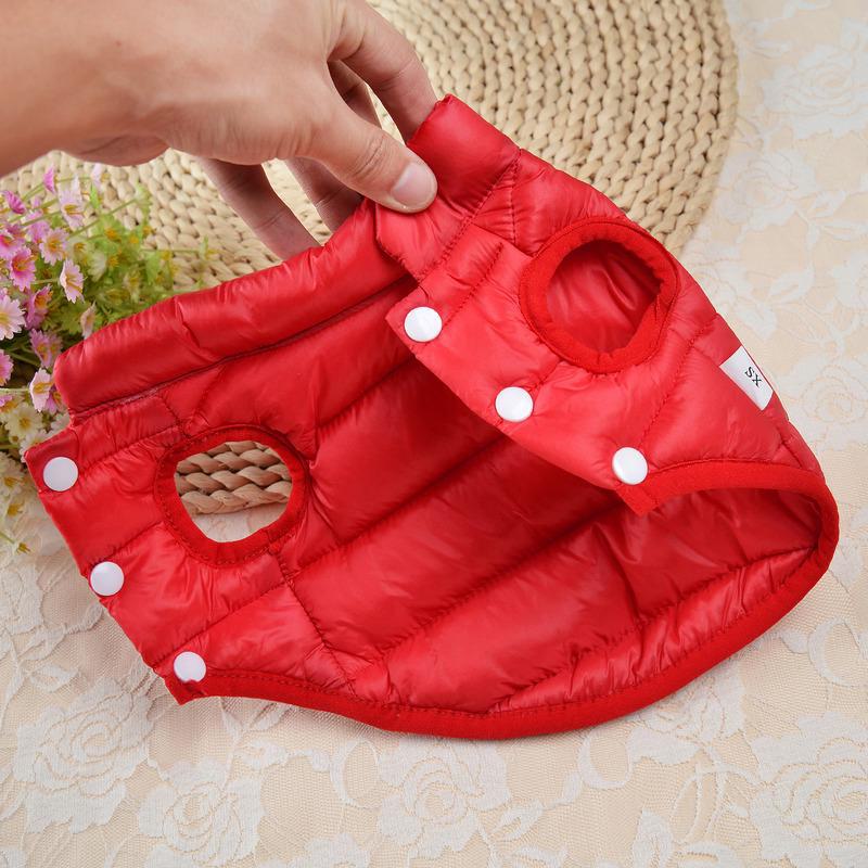Neuer warmer Daunenmantel für Haustiere – Herbst-/Winter-Hunde- und Katzenkleidung für kleine Rassen
