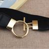 Simple Round Buckle All Match Clothes Dress Decor Elastic Belts Waistband Waist Belts Cummerbunds