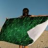 Binary Code The Matrix Program Chart Game Microfiber Blanket Quick Drying Beach Towels Oversized Printing Super Absorbent Pool