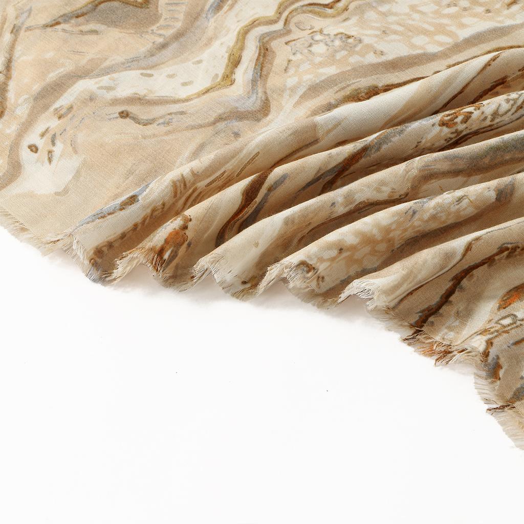 Fashion Printed Stripe Fringed Shawls Women Cotton Linen Muffler Travel Sun Protection Scarf Paisley Printed Scarf 180*85cm