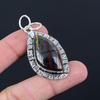 Natural Iron Tiger Eye Bezel Birthday Anniversary Sister Pendant Sterling Silver