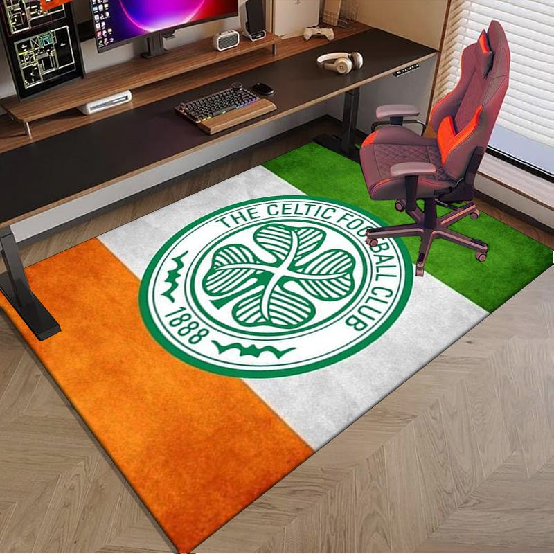 Celtic Football Club Crest Carpet, Chair Rug,Rug for Office Bedroom living rooms, Doormat decor Fan Gift Christmas Gift