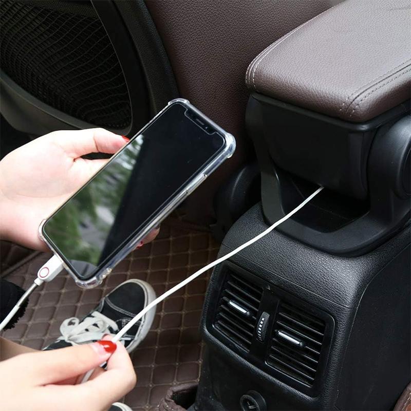 Für BMW X1 X2 F48 F47 2016-2019 ABS Auto Armlehnenbox Erhöhung Aufbewahrungsbox Armlehnen Organizer Tablett Auto Zubehör