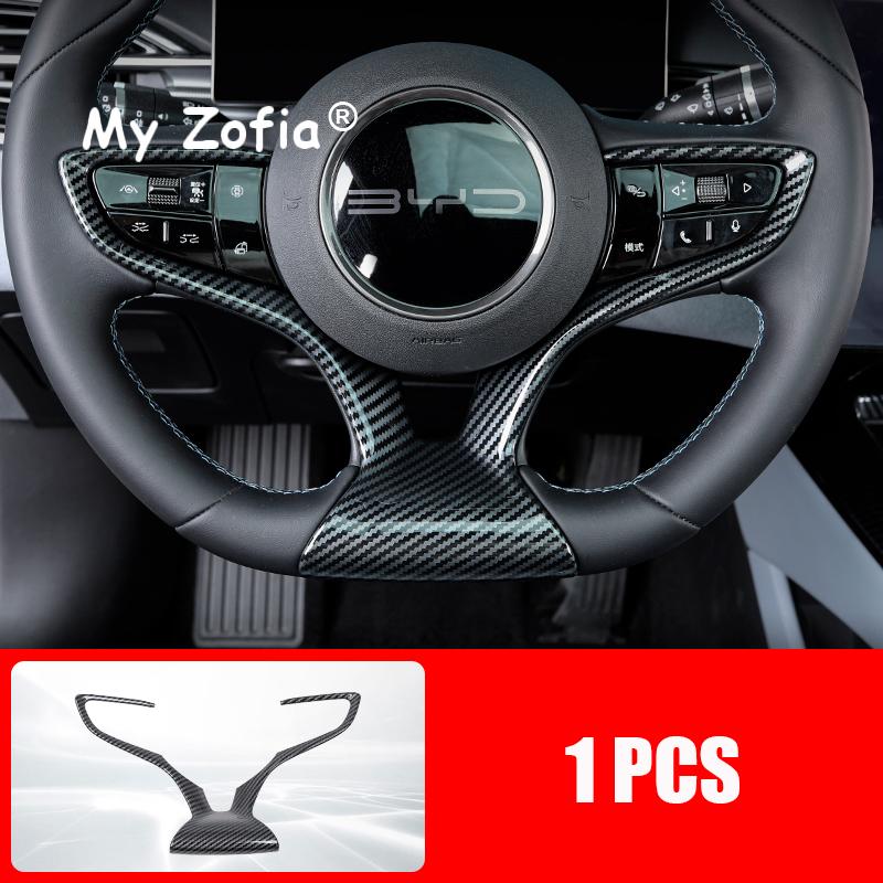 For BYD Seal EV 2023 2024 2025 ABS Carbon Fiber Center Console Gear Armrest Box Panel Cover Trim Decoration Stickers Accessories