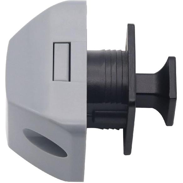 Heavy-duty Push Button Latches for Cabinets And Boats, Black Gray