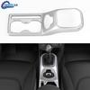 Silver Gear Shift Panel Cup Holder Cover Trim Bezel Frame Deco For Jeep Renegade