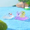 Cute Animal Swimming Rings Swan and Capybara Fish Tanks Ecological Landscape Decoration Accessories and Small Ornaments