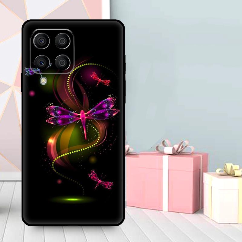 Colorful Dragonfly Case For Samsung Galaxy M16 M31 M21 M13 M33 M53 M15 M35 M55 M36 M56 M12 M32 M52 M14 M34 M54
