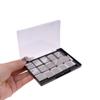 1 Stück leere magnetische Kosmetikpalette Lidschatten Rouge DIY Make-up-Box mit 15 Fächern Eisenplatte und Pinsel