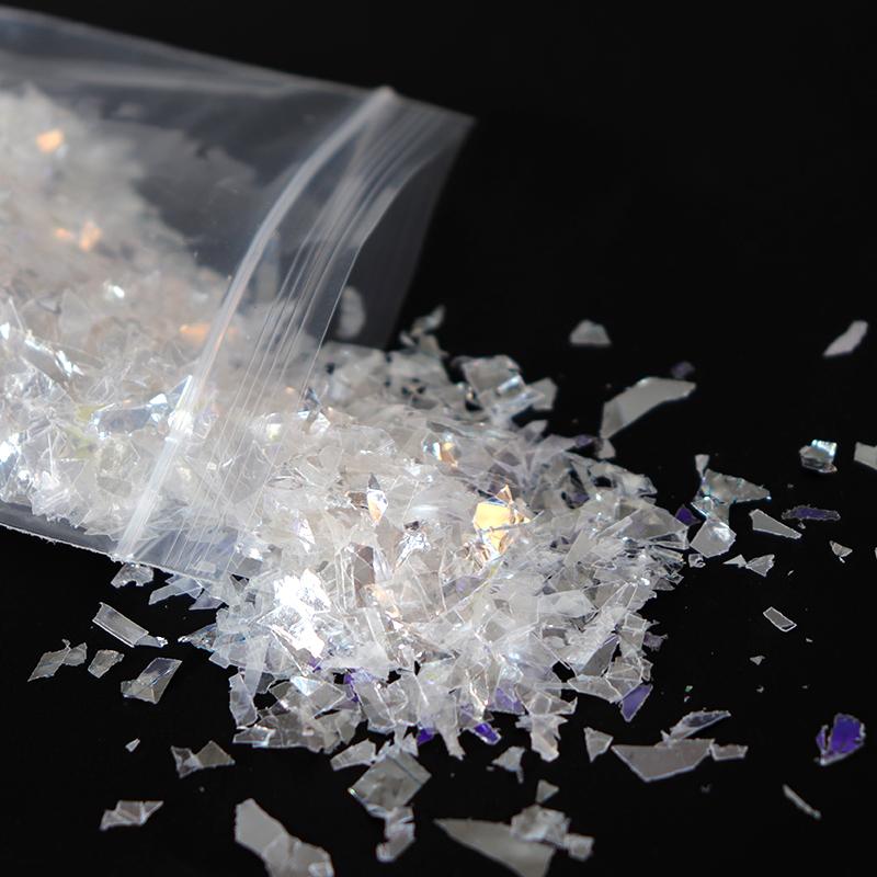 10 g holografických nepravidelných třpytek na nehty DIY gel Polish manikúra zdobení nehtů příslušenství