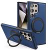 For Samsung Galaxy S24 Ultra 5G  Case Magsafe  Leather With 360 Ring Kickstand Protection Cover Shockproof Funda Phone Cover