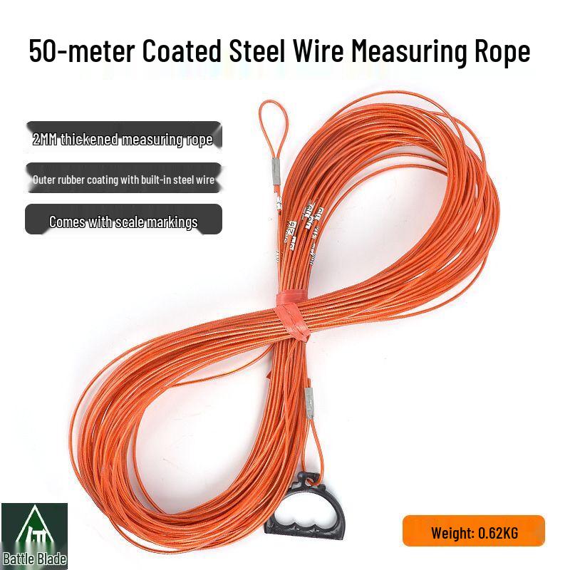 Стальная проволочная измерительная веревка Zhan Renzhe 50 Meters