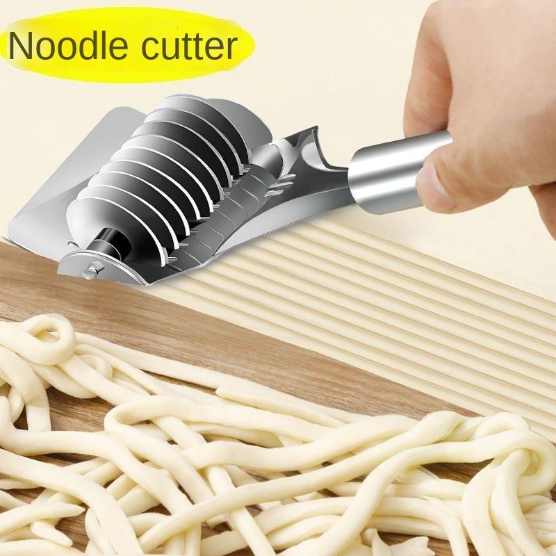 Manual Noodle Cutter Stainless Steel Roller Noodle Maker Fast Food Noodles Dough Rolling Machine Pasta Tools Gadgets for Kitchen