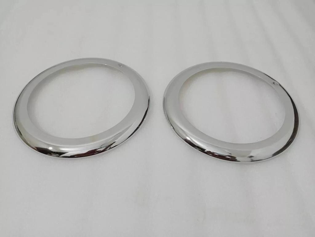 Headlight Retaining Set Bezel Chrome Rim Trim 8" For Willys Jeeps Truck