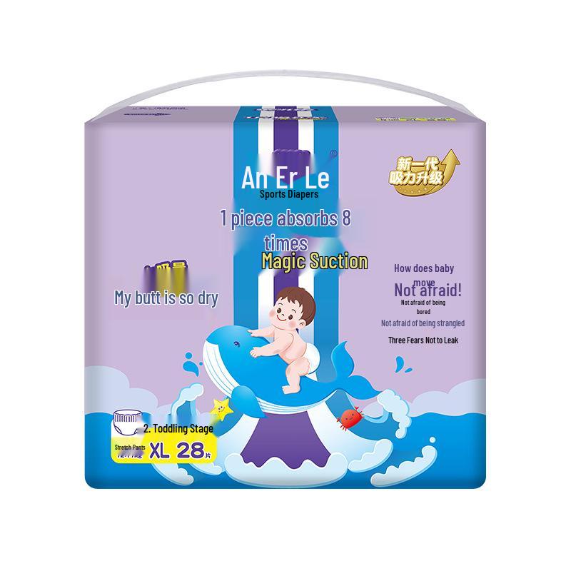 An Er Le Ultra-thin Breathable Baby Pull-up Pants L/XXXL - Toddler Diaper