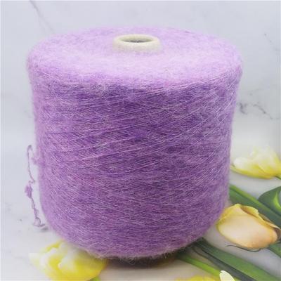 32% Alpaca, 32% Lã, Ligeiramente Elástico, Macio, Fio para Suéter de Mohair Tricotado à Mão Não Irritante