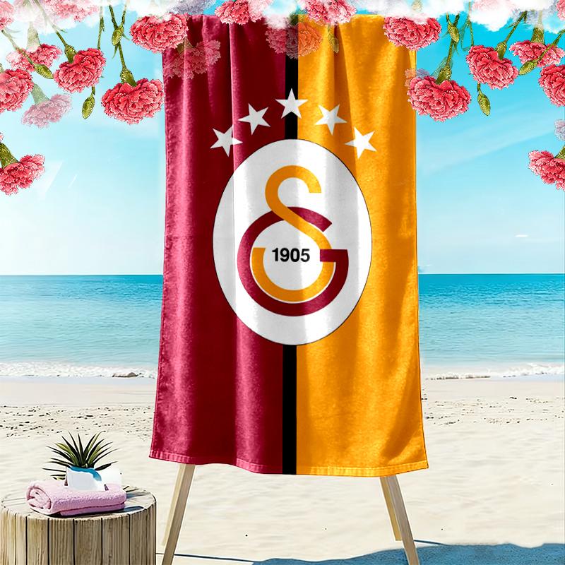 1pc Galatasaray SK Beach Towel Ideal Birthday Gift For Family, A Vibrant Beach Towel Suitable for Outdoor Activities