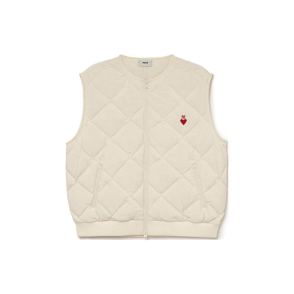 New MLB New York Yankees Vests Men's Ecru 3LDVH0136-50CRD