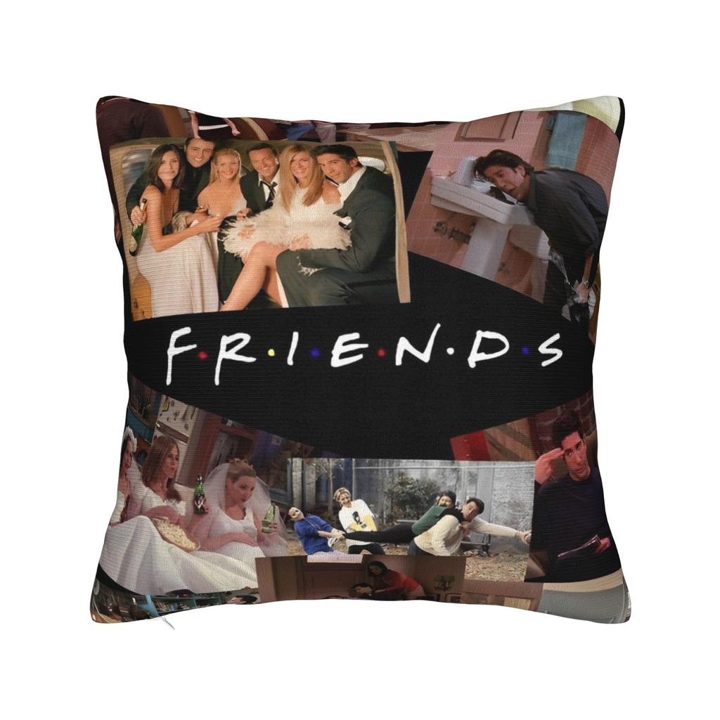 Friends Tv Show Pillowcase Soft Fabric Cushion Cover Decoration Throw Pillow Case Cover Seat Dropshipping 40*40Cm