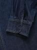 Europäischer Retro-Stil Fliege Knopf Langarm Denimhemd