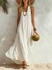 2026 summer European and American popular new women's vest seaside vacation style loose dress women