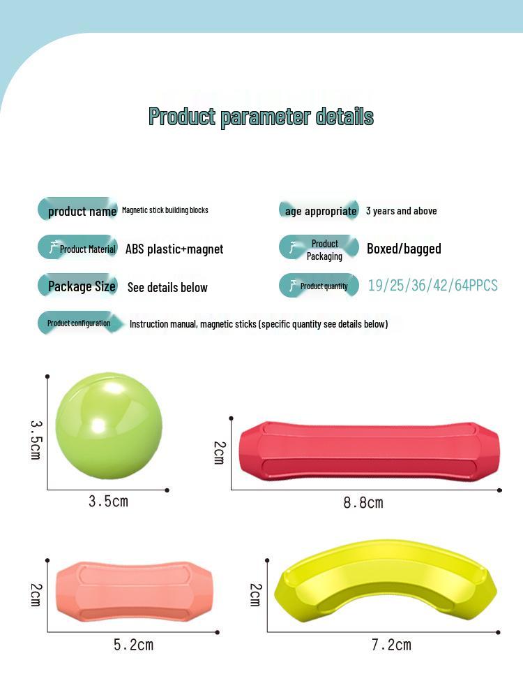 Zhile Magnetic Building Blocks: Early Education Toy for Children's Intellectual Development
