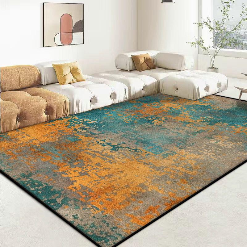 

Simple Abstract Style Carpet for Live Room Soft Non-slip Bedroom Decoration Rug Big Size Foldable Dressing Table Mat Easy Clean 60*90cm