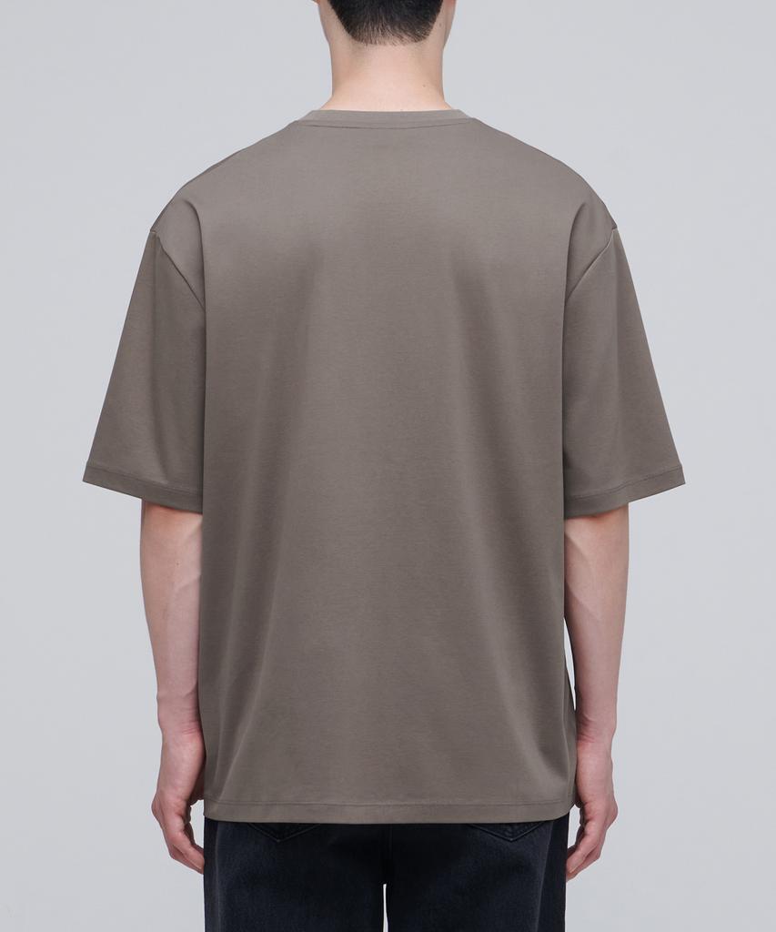 MUSINSA STANDARD Silket Relaxed Fit Crew Neck T-Shirt [Dusty Beige]