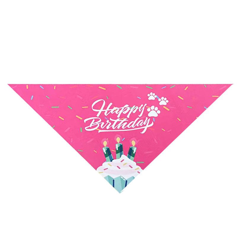 

Popular birthday pet triangle scarf, cat scarf, dog saliva towel, bib neck ornament