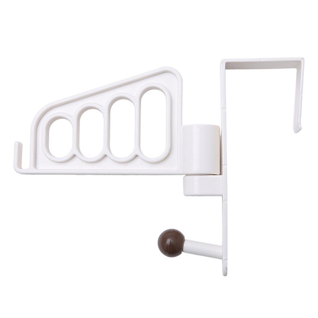 Over The Door Hanger 4 Holes Good Bearing Cloth Hook Holder Space Saving Organizer for Home