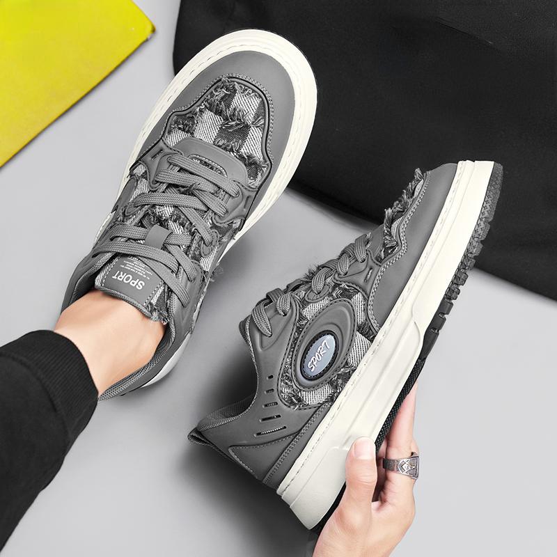 Men's Fashion Casual Breathable Shoes Lace-up Flat Shoes 38-44