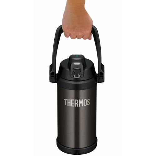 Thermos Water Bottle Vacuum Insulated Sports Jug 2.0L Black Gray FFV-2000 BKGY