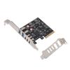 PCIe USB 3.2 Gen 2 Expansion Card 10Gbps 5 Ports USB Hub PCI Express 3.0 X4 Adapter for Desktop SSD Box Workstation