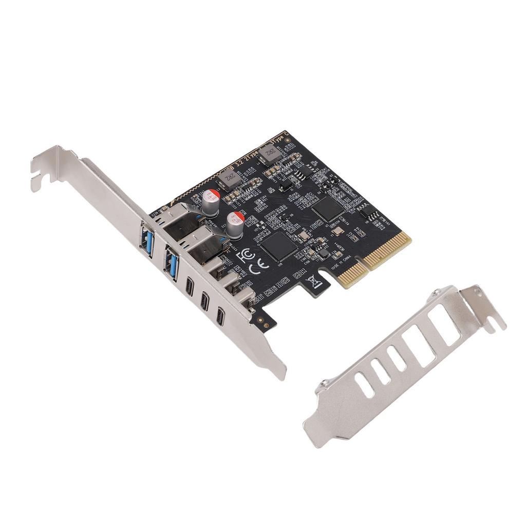 PCIe USB 3.2 Gen 2 Expansion Card 10Gbps 5 Ports USB Hub PCI Express 3.0 X4 Adapter for Desktop SSD Box Workstation