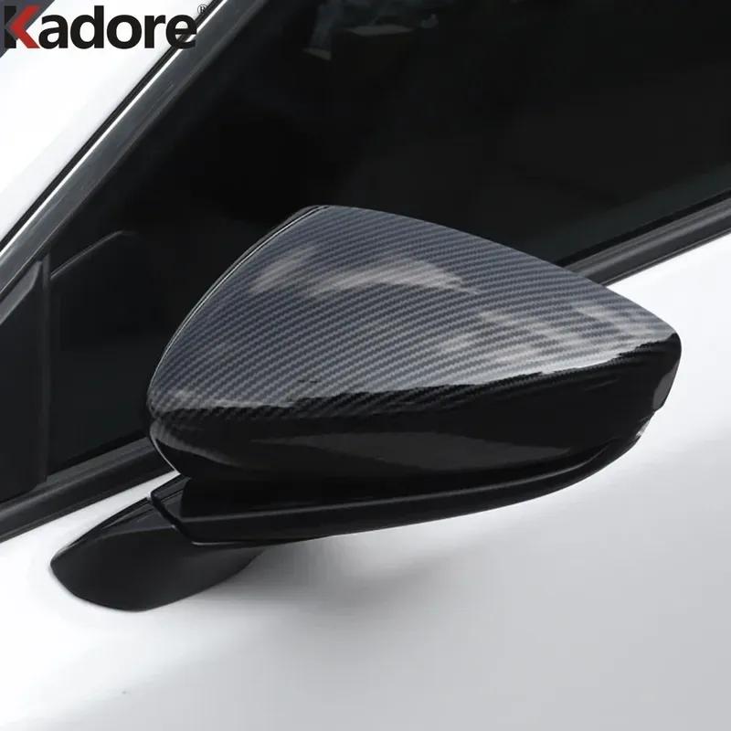 For Mazda 3 Axela BP - 2024 2025 Carbon Fiber Car Rearview Mirror Cover Trim Side Wing Mirror Cap Overlay Accessories