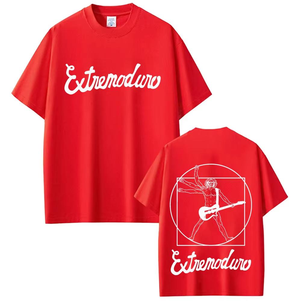 

Rock Band Extremoduro Tour Album TShirts Hip Hop Oversized Clothing T Shirt Loose ONeck Cotton Short Sleeve Tshirts 4XL