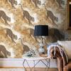 Yellow Leopard Grass Vinyl Wallpaper Kitchen Bathroom Waterproof Peel And Stick Wall Contact Paper Chic Animal Furniture Decor