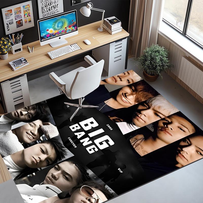 BIGBANG Pattern Rug, Indoor/Outdoor Mat, for Picnic, Gameroom, Bedroom, Office, Living Room, Home Decor Carpet, Birthday Gift