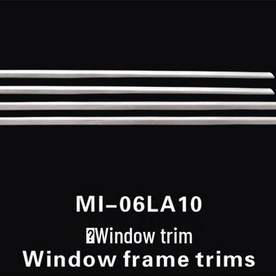Otai Stainless Steel Lower Window Trim Strip for Mitsubishi Lancer - Bright Decorative Sticker