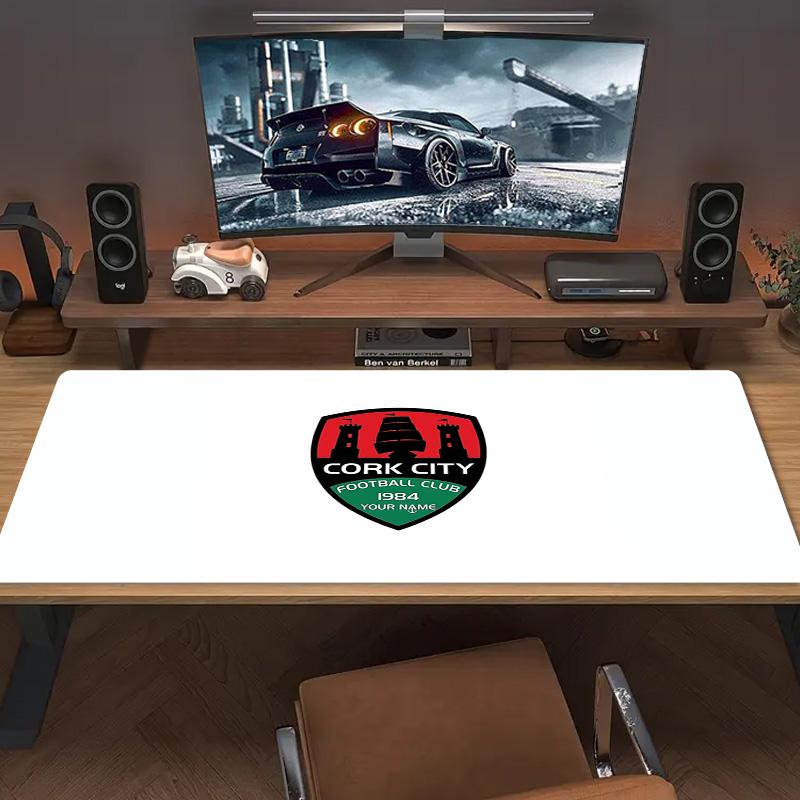Cork City F Custom Name Large Size Mouse Pad Large Gaming Table Cushion Non-slip Laptop Tablet Big Mousepad XXL Mat Mini PC Playmat With Lock edge