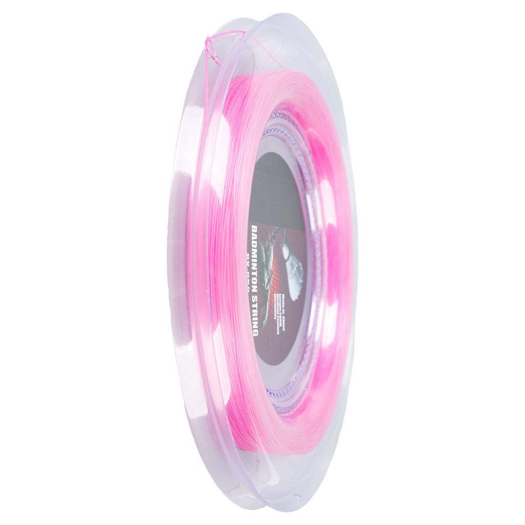 0.72mm 200m Badmintonschläger Saite Nylon Badminton Trainingsschläger Saitenlinie BX 650 Pink